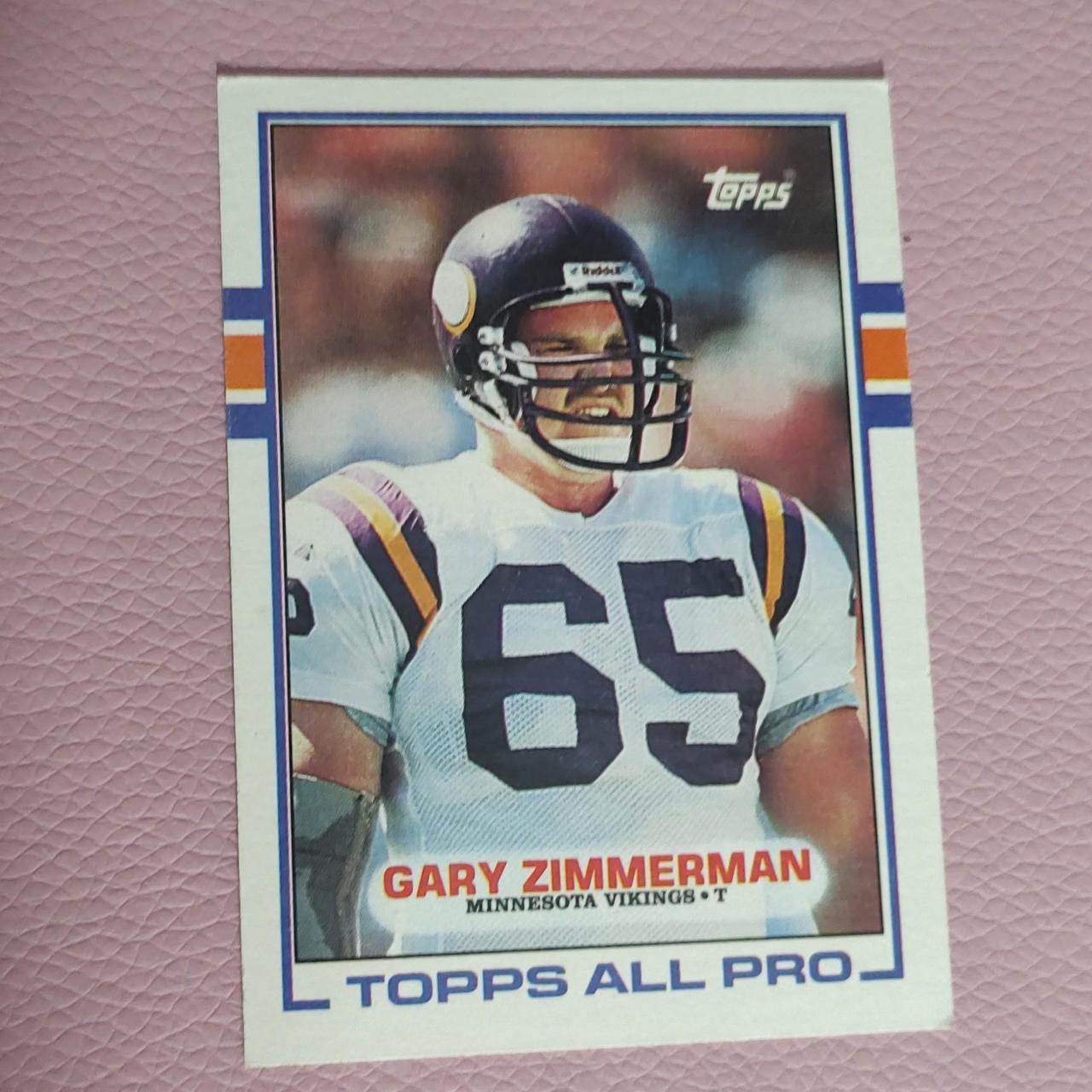 Gary Zimmerman , Minnesota Vikings , 1989, Card is not