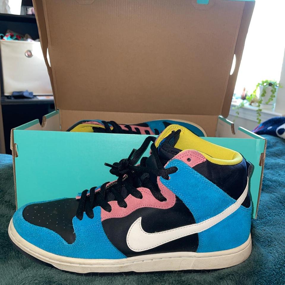 Nike Bazooka Joe Dunk High Pro SB color blue. Depop