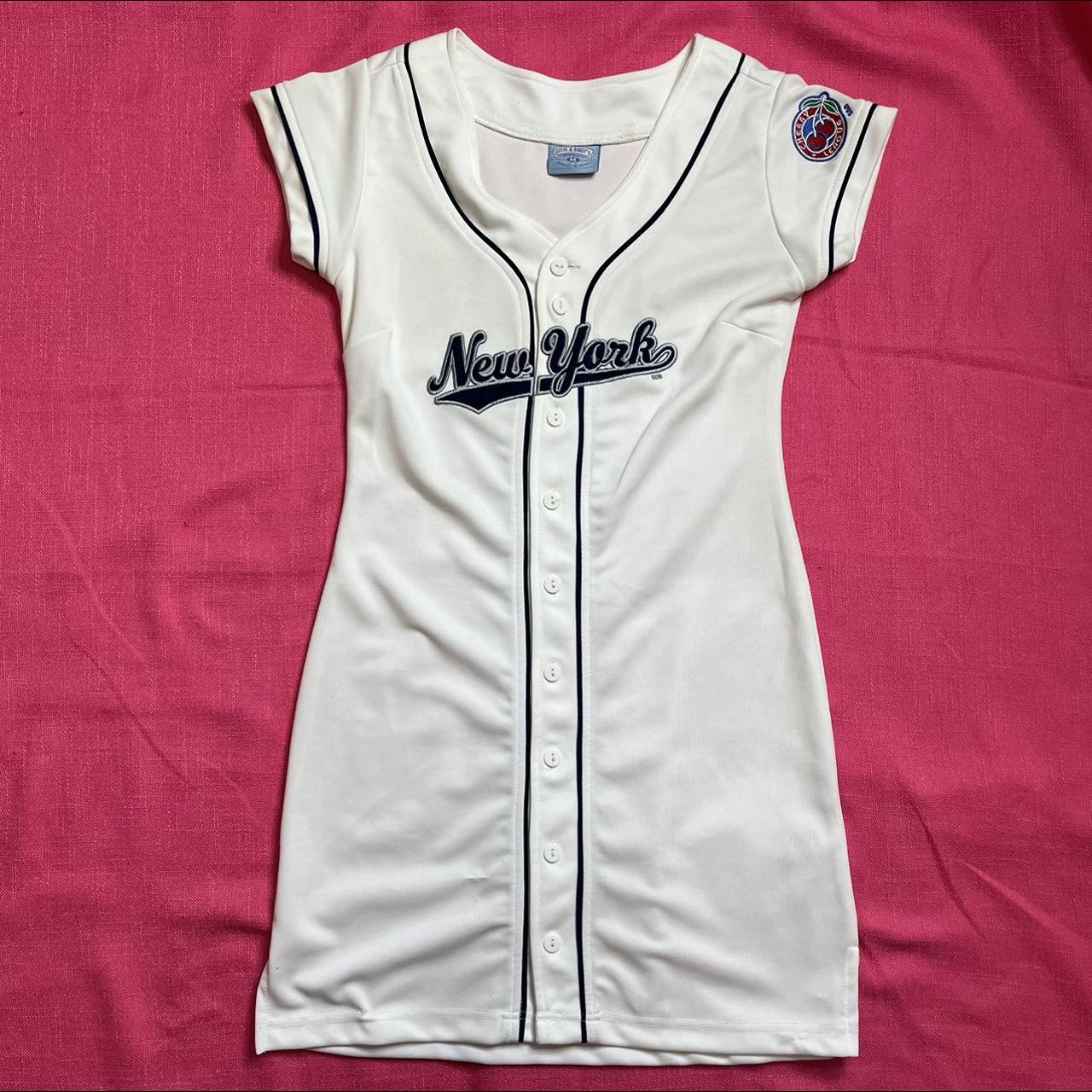 Vtg 90s NEW YORK YANKEES Sporty Dress! Medium