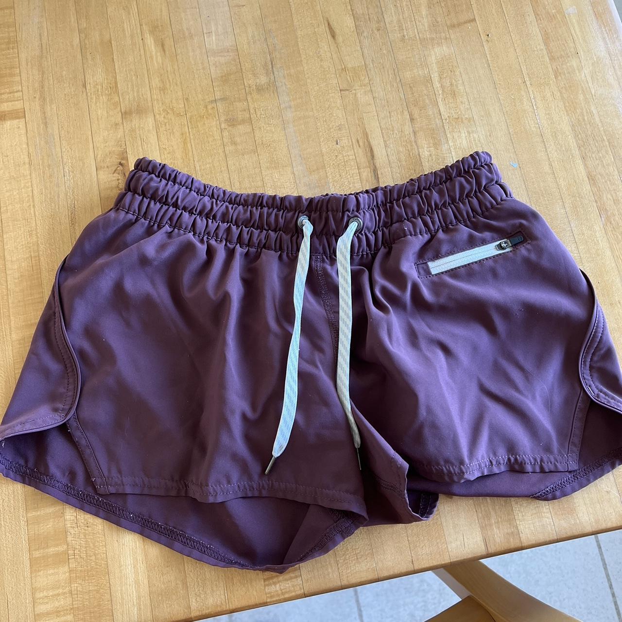 Maroon Vuori running shorts Depop