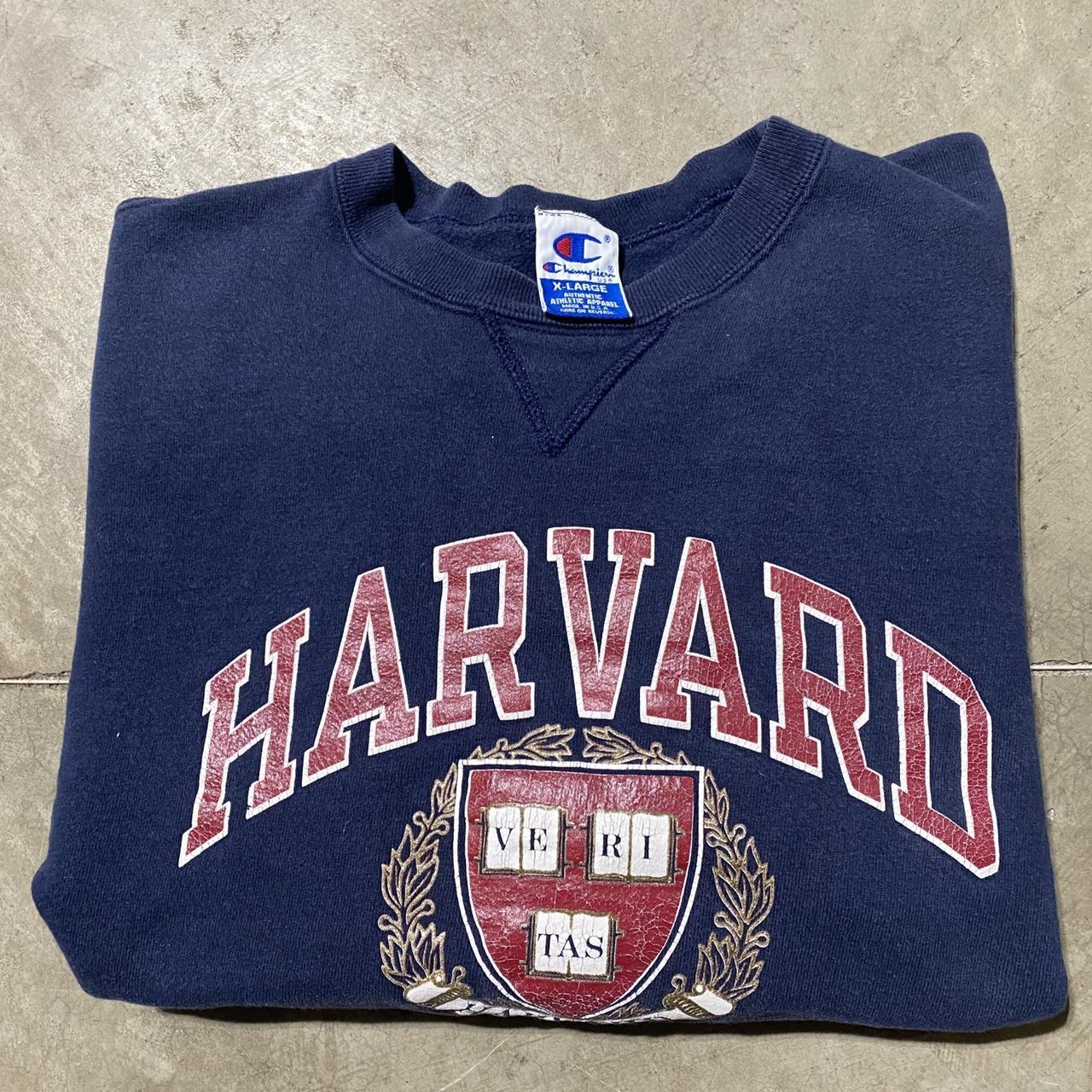 Vintage 90s Harvard champion crewneck XL P•23... - Depop