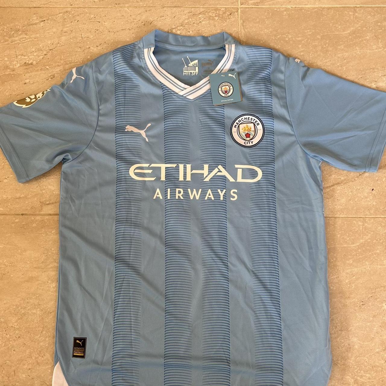 Home Manchester City Haaland no. 9 jersey... - Depop