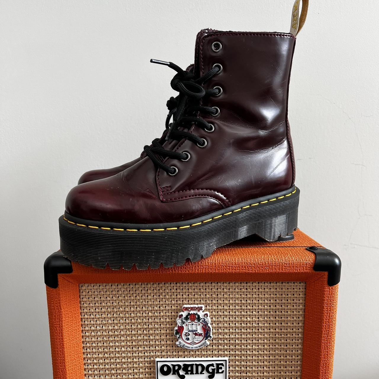 Dr. Martens Women's Red and Black Boots