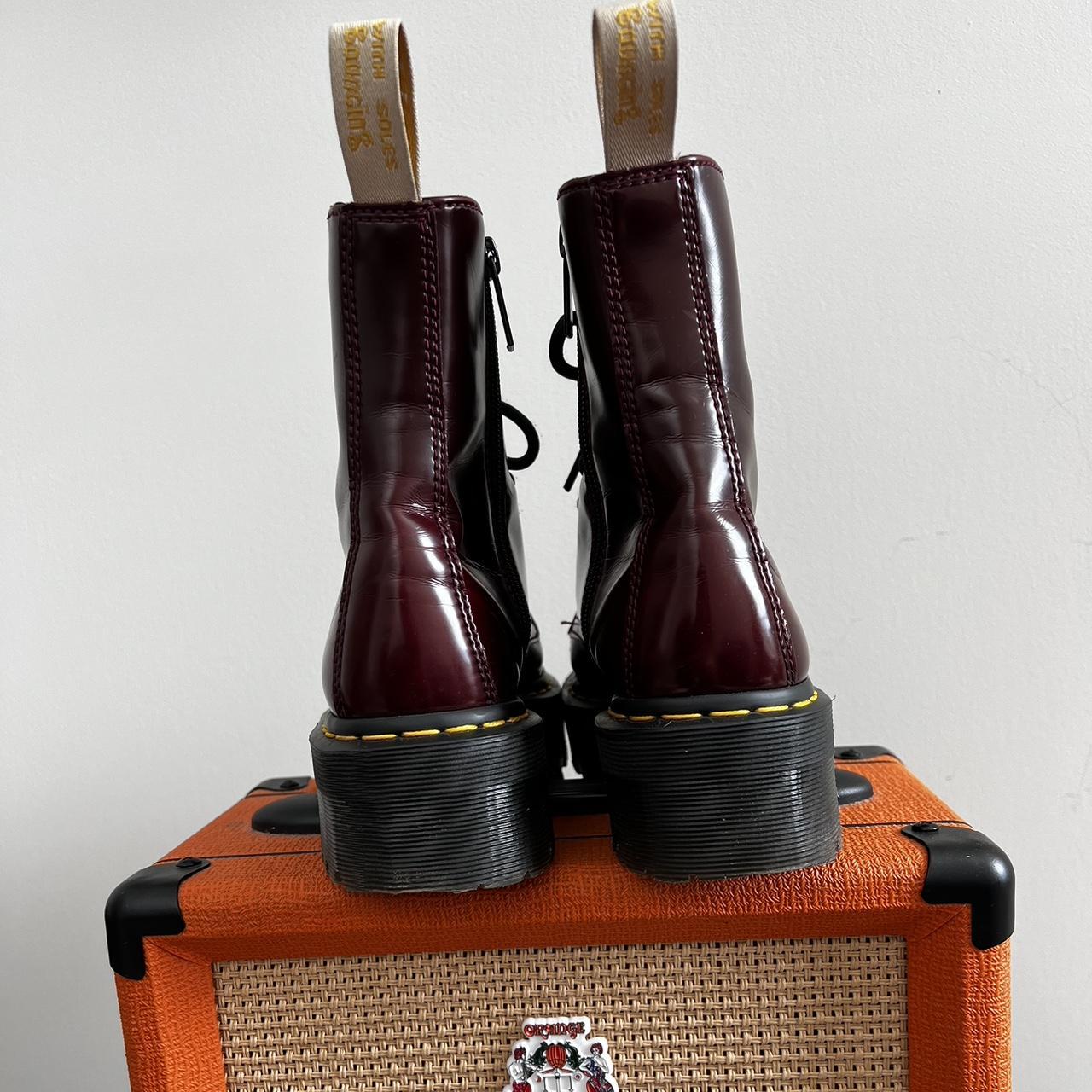 Dr. Martens Women's Red and Black Boots (2)