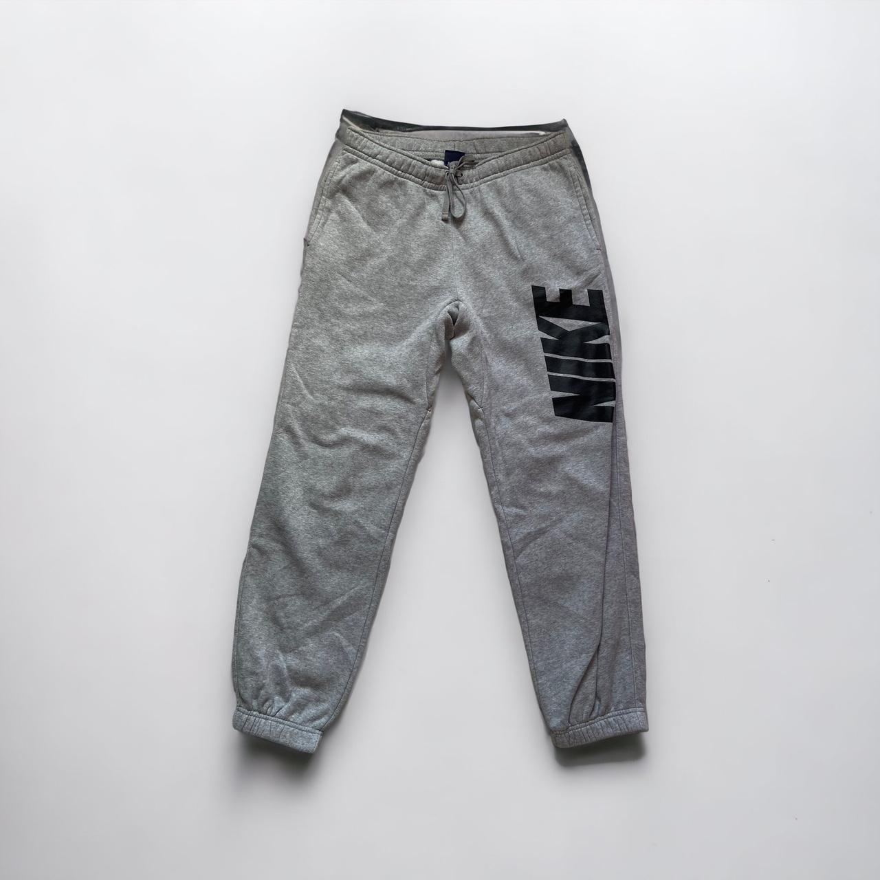 Nike Men's Grey and Black Joggerstracksuits Depop