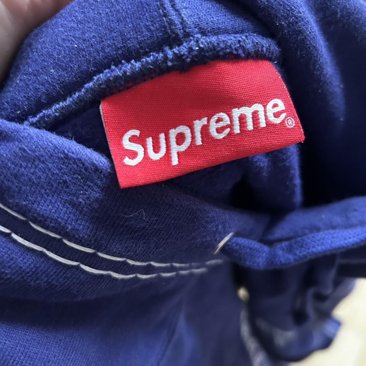 Supreme big stitch hoodie Supreme coverstitch... - Depop