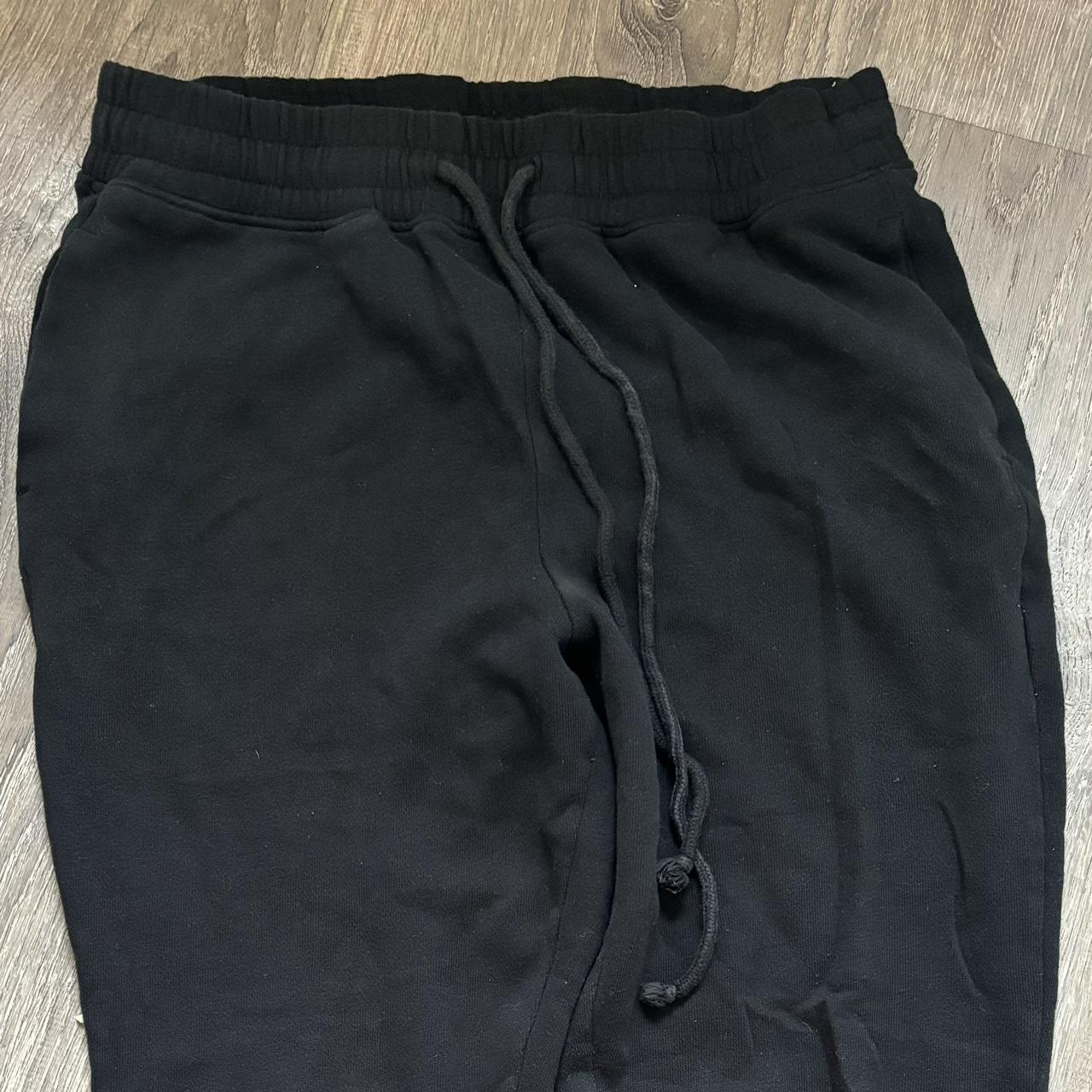 hollister black high rise sweats - Depop