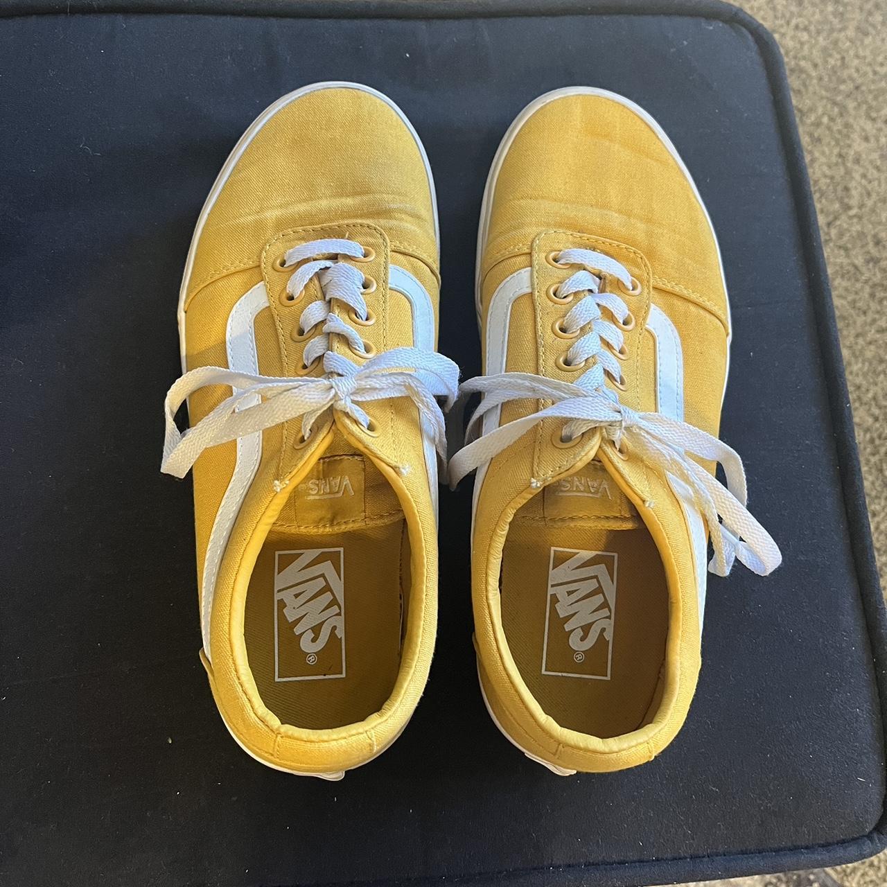 women’s mustard yellow vans, size US9.5. very gently... Depop