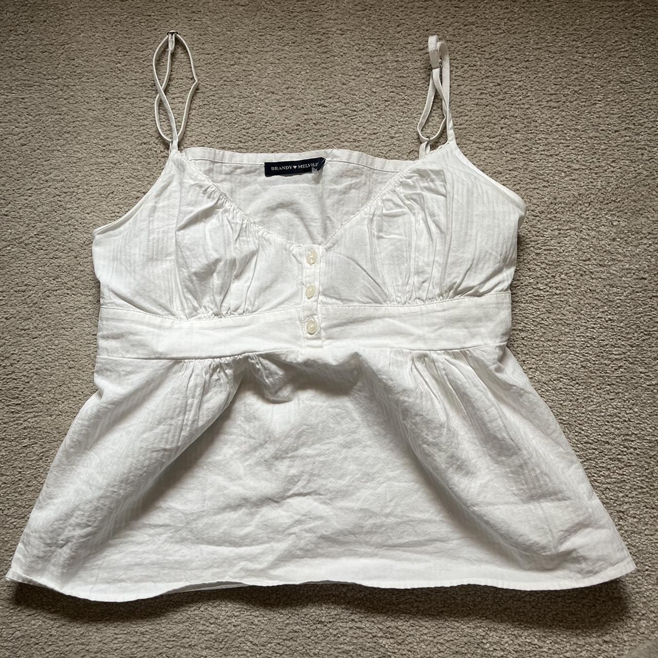 THE brandy Melville cottagecore milkmaid top Flowy... - Depop