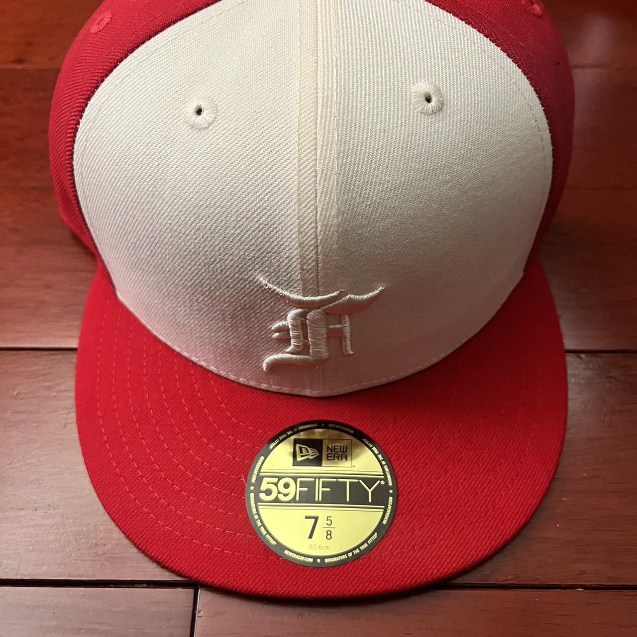 New Era X Fear of God Essentials 59fifty Fitted Hat... - Depop