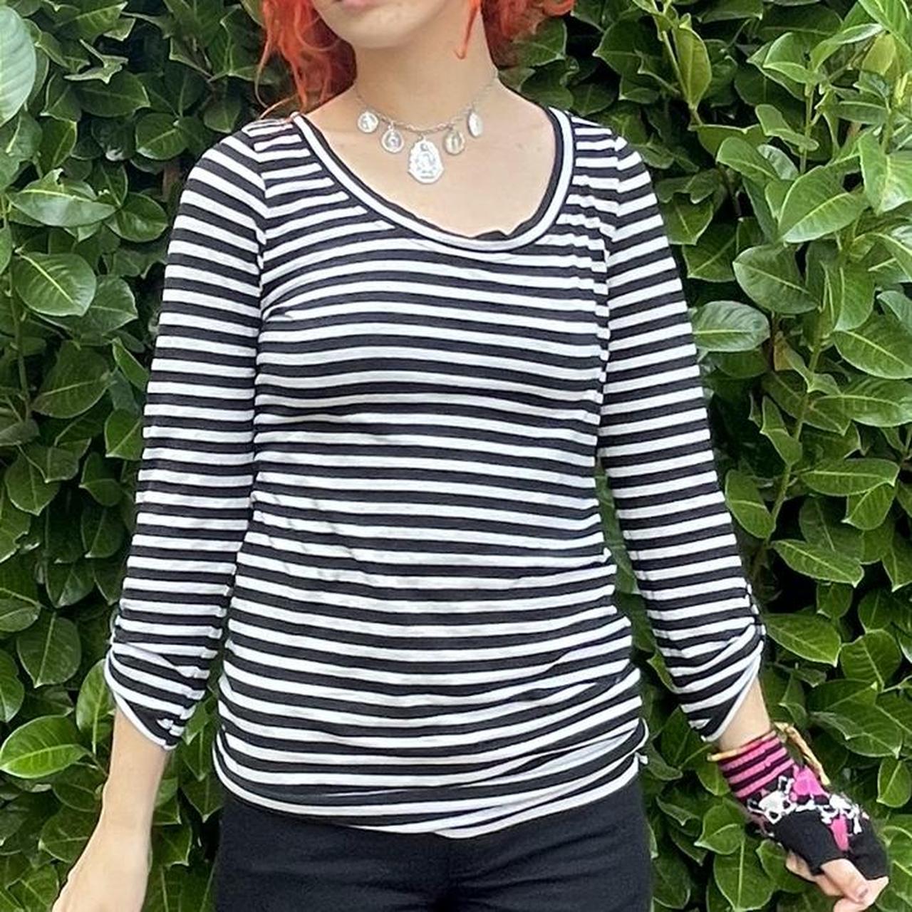 Poof Women's Black and White Shirt