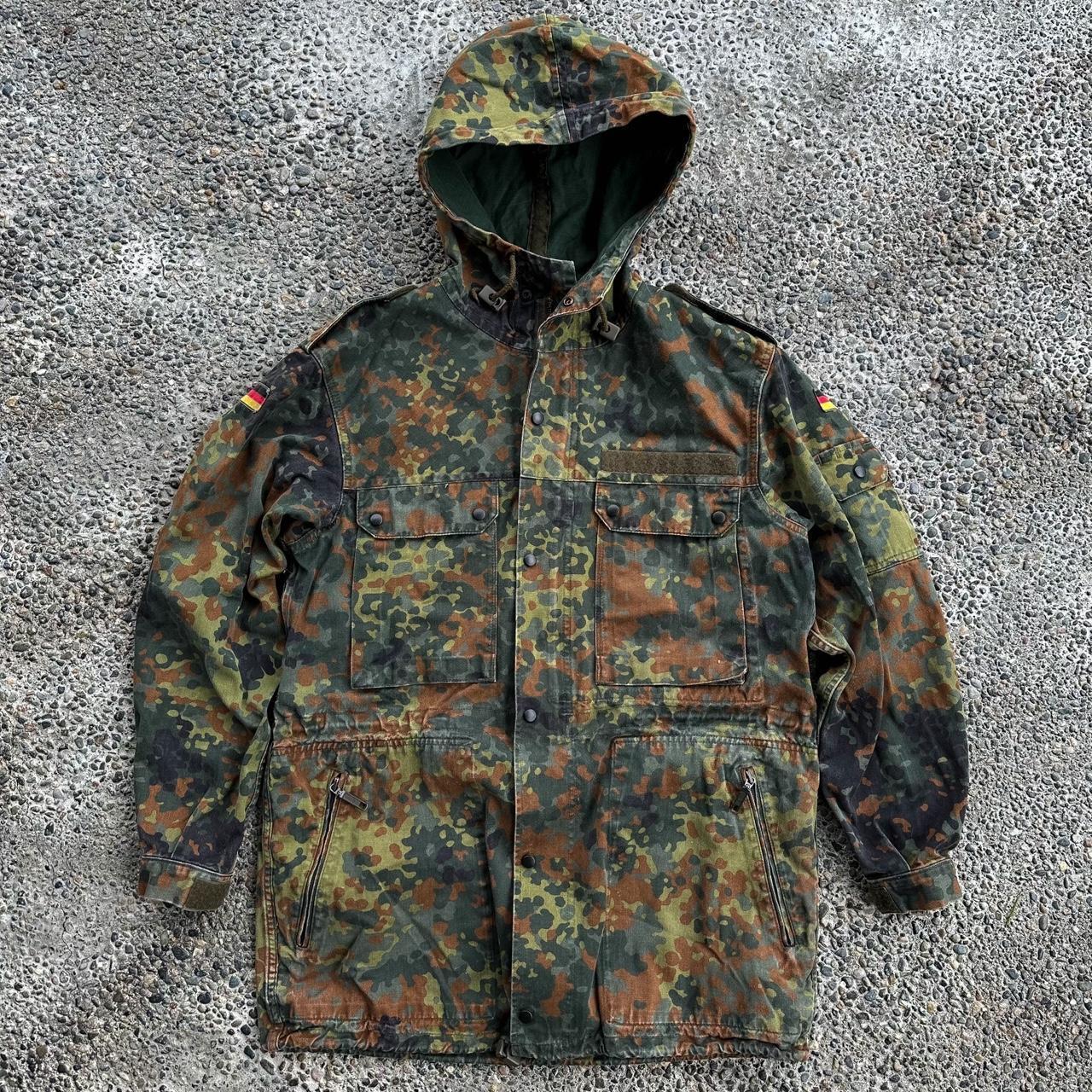 Vintage 1990's German Flecktarn camo field... - Depop