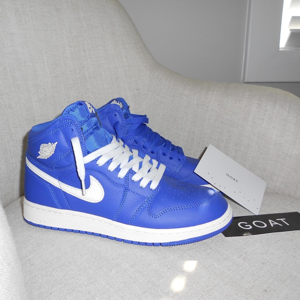 nike Air Jordan 1 Retro High OG Hyper Royal... - Depop