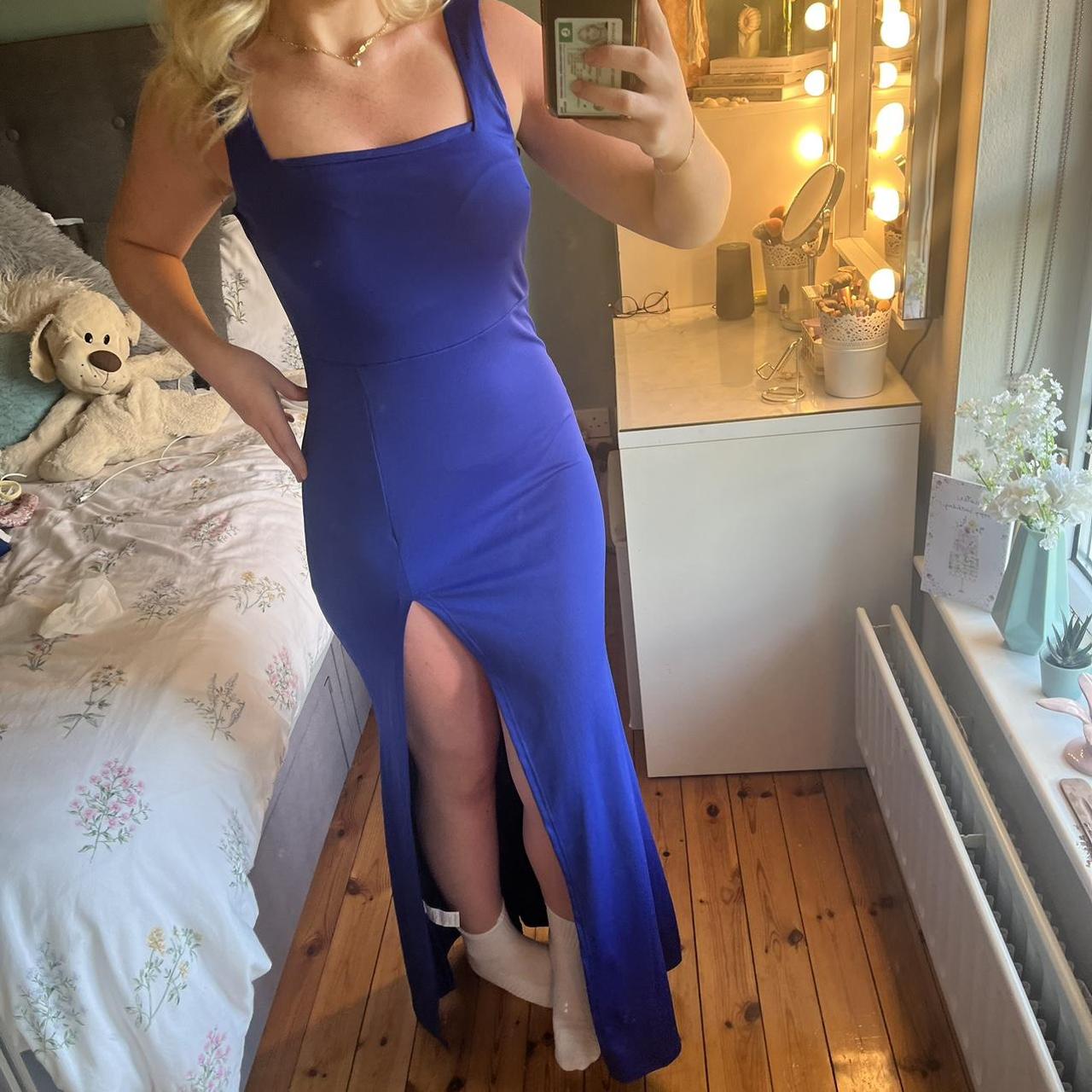 Stunning Royal Blue Maxi Dress Perfect For A Debs Depop 1131