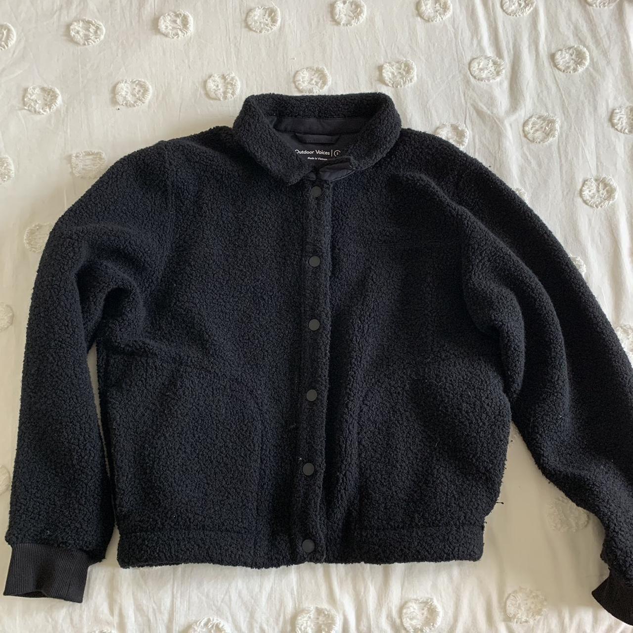 Outdoor Voices Women's Black Jacket Depop