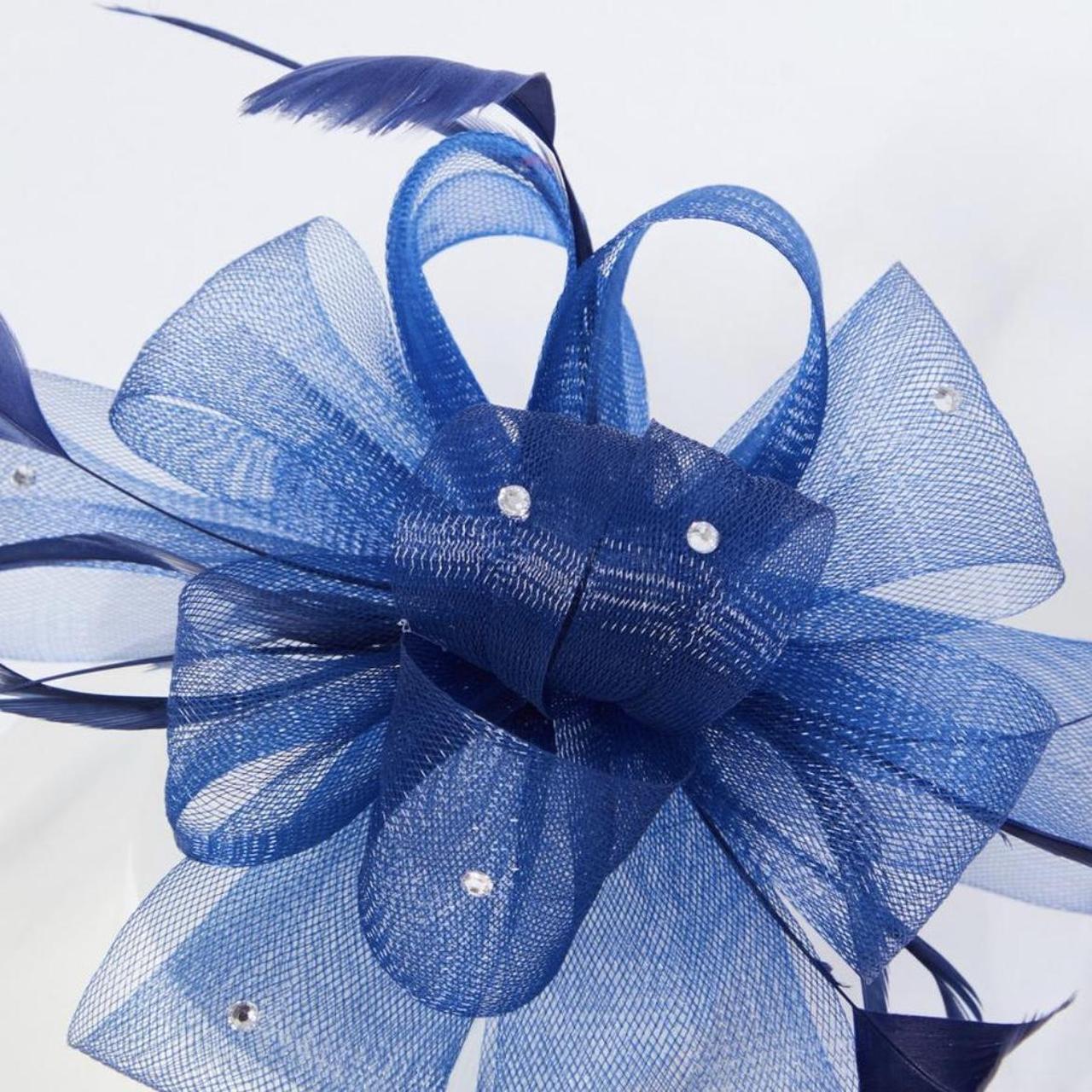 Quiz fascinator royal blue navy Brand new Depop