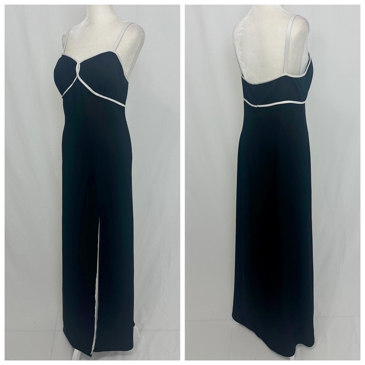 Liz claiborne black fashion and white dress