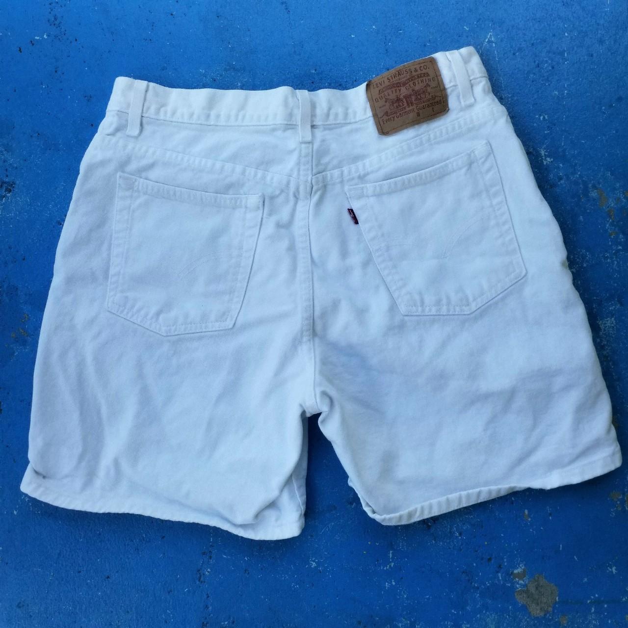 Womens white jorts size 14 regular levis good Depop