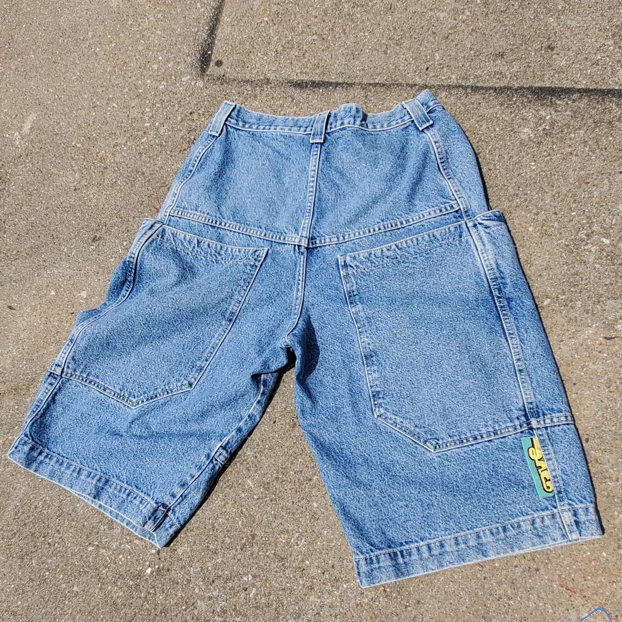 Jnco jean shorts baggy 90s style vintage good... - Depop