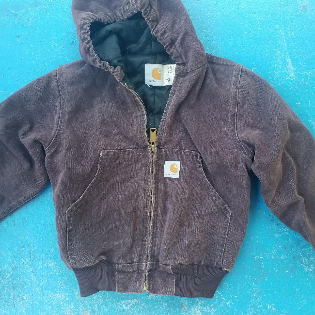 Carhartt jacket for baby vintage nice plum color... - Depop