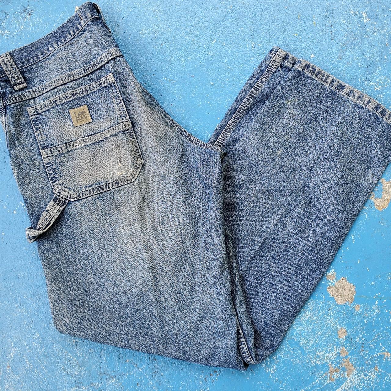 Lee carpenter jeans y2k vintage distressed 32 x 32... - Depop