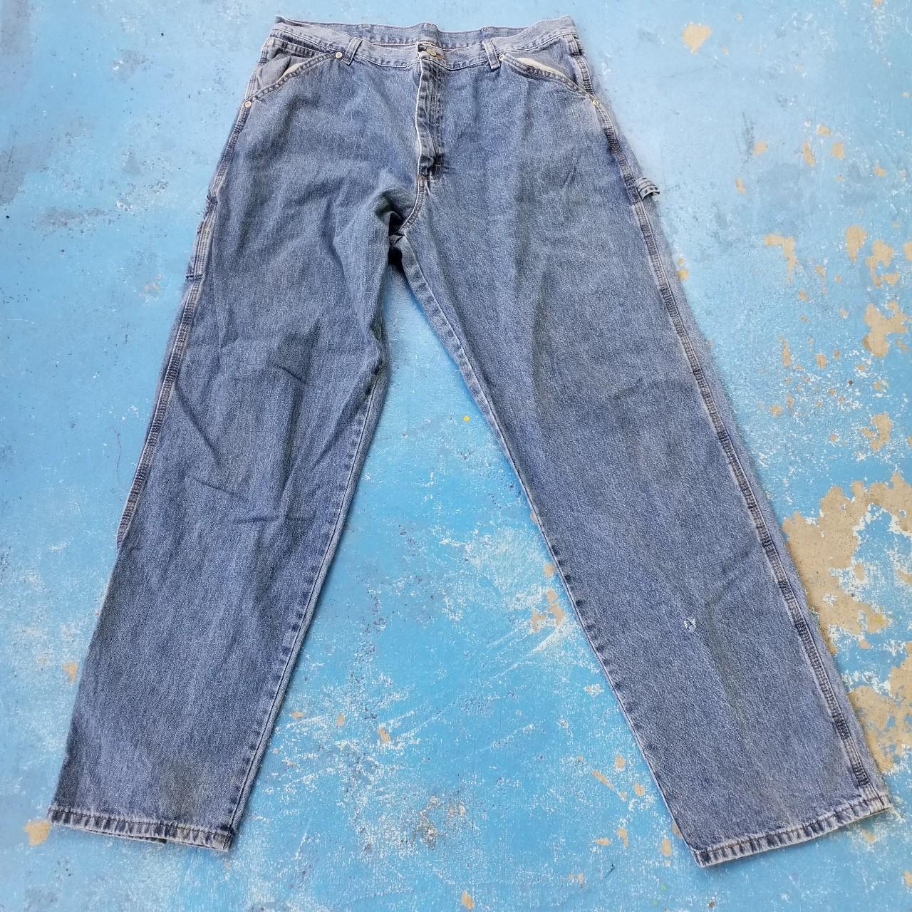 Wrangler baggy jeans carpenter style 36 x 34 good... - Depop