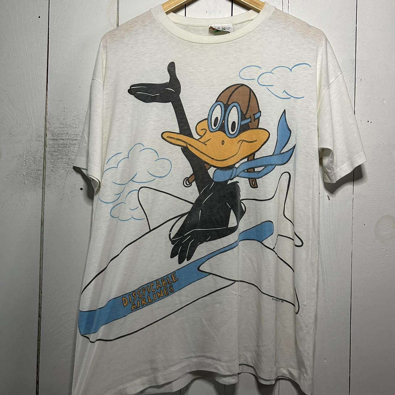Men's Looney Tunes Daffy Duck T-Shirt in White - Size XL