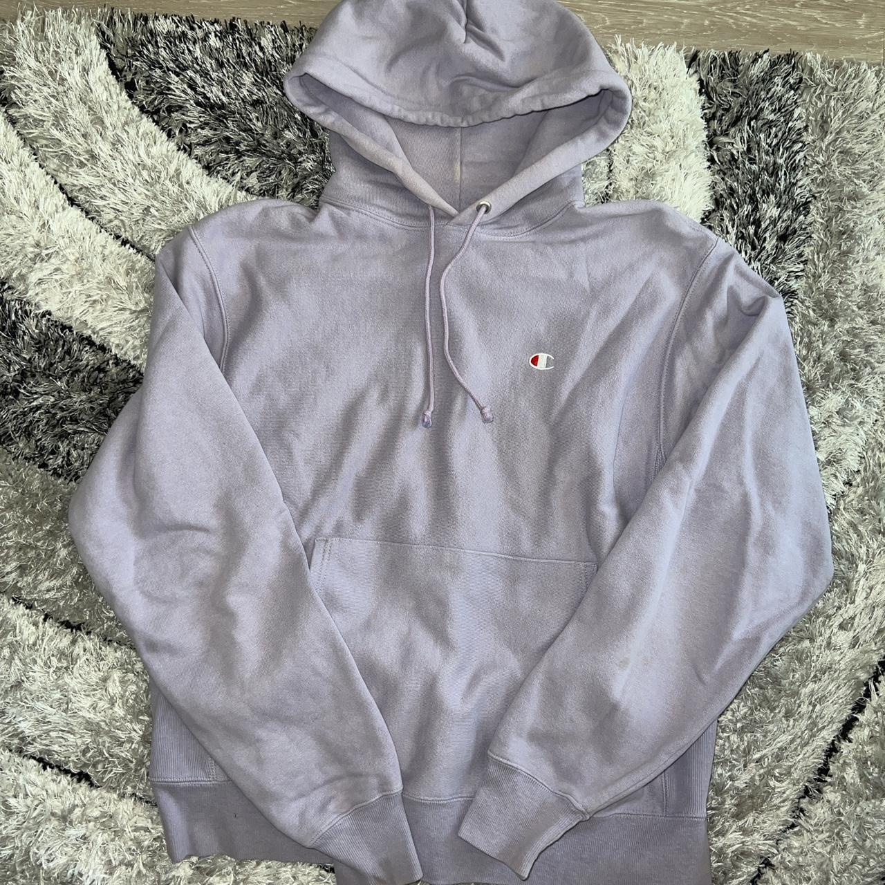 Lavender champion store reverse weave hoodie