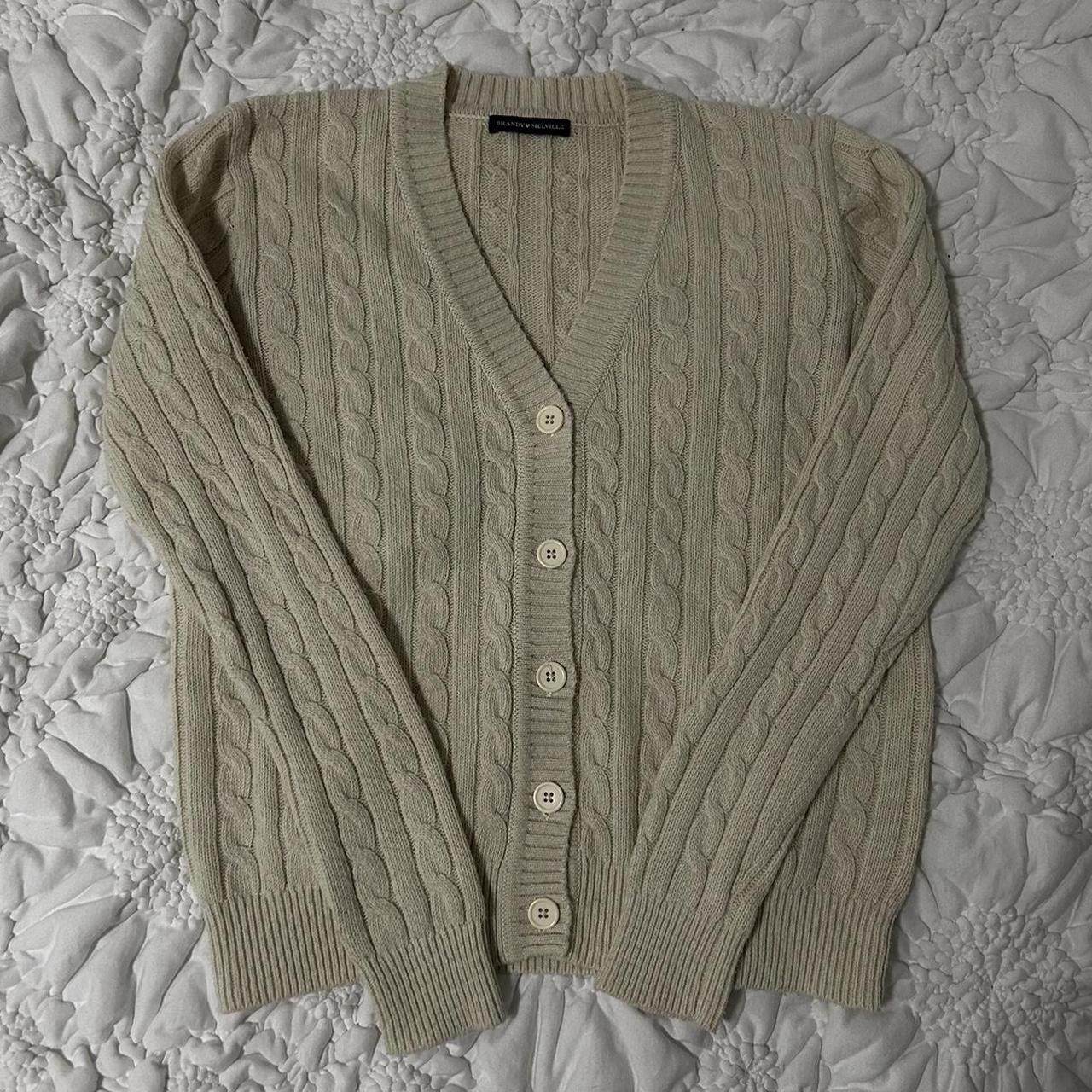 BRANDY MELVILLE cream olsen wool cable Depop