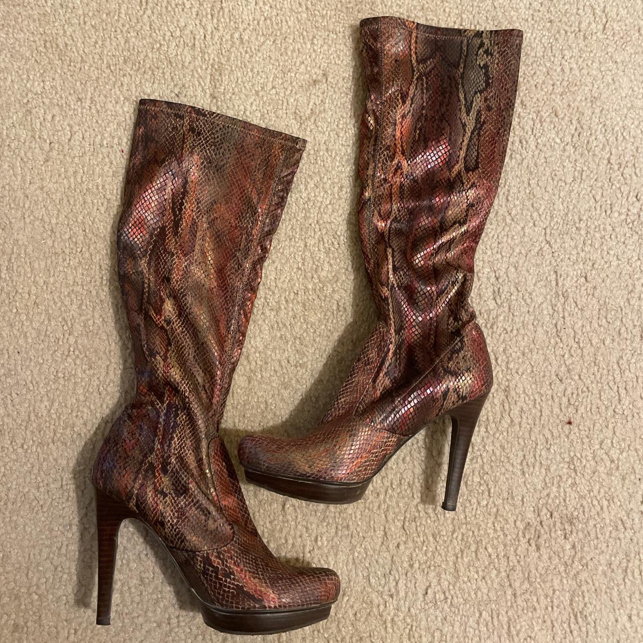 Carlos hot sale snakeskin booties