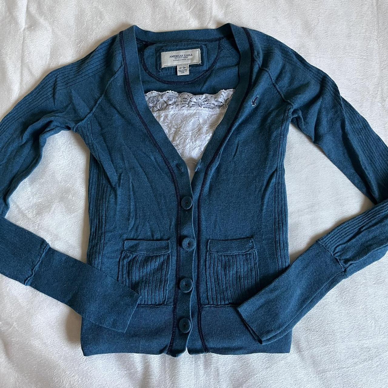 ☆2000s button up sweater☆ •the cutest vintage... - Depop