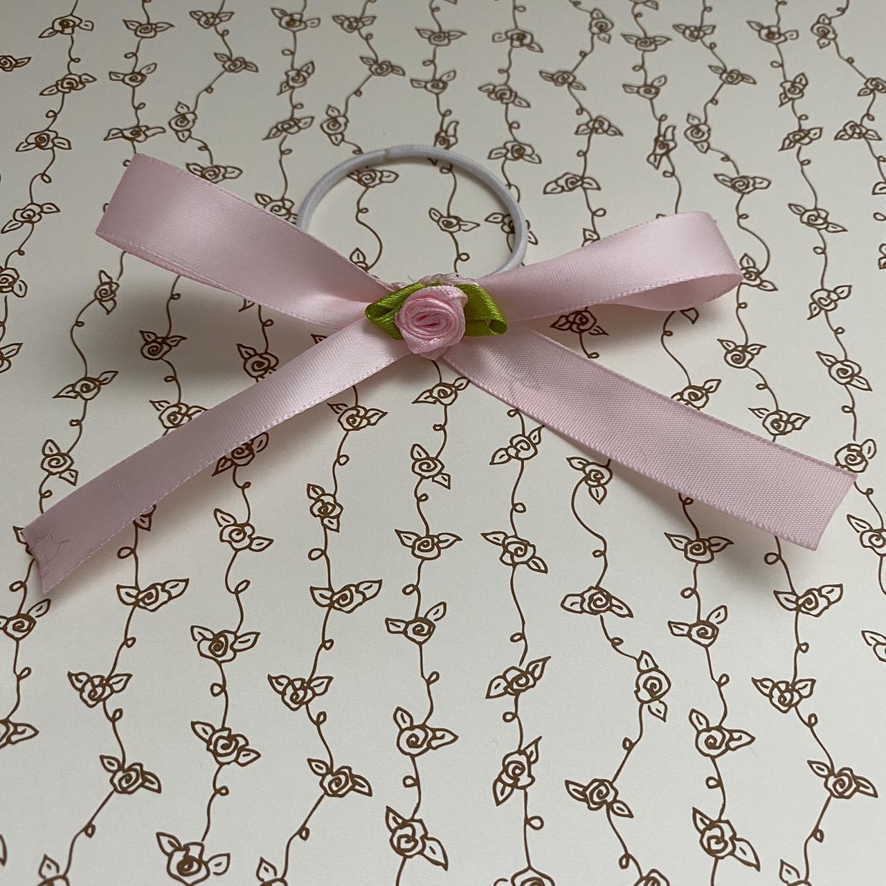 Women's White and Pink Hair-accessories (2)