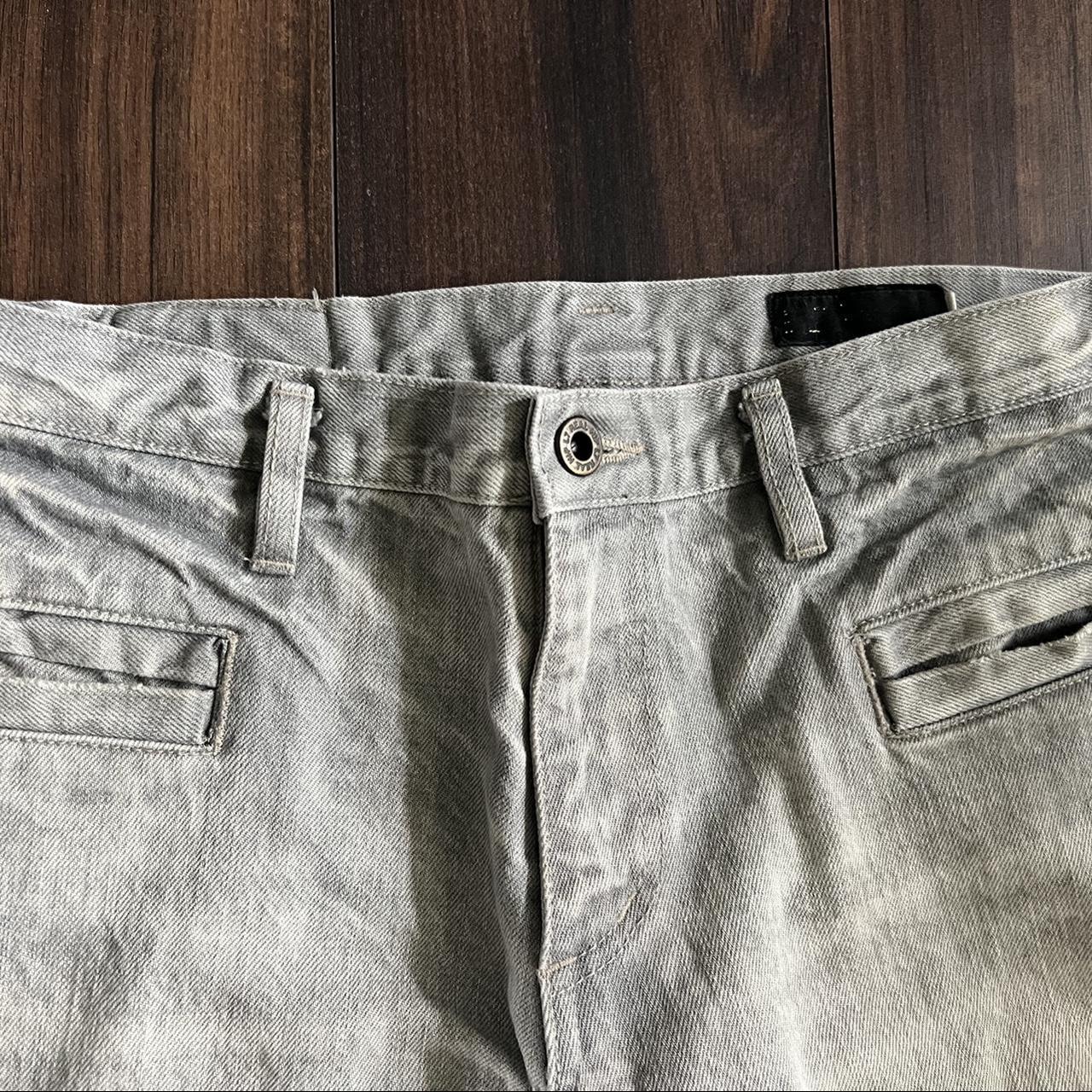 vintage acid grey flare jeans sz 30 nice wash my... Depop