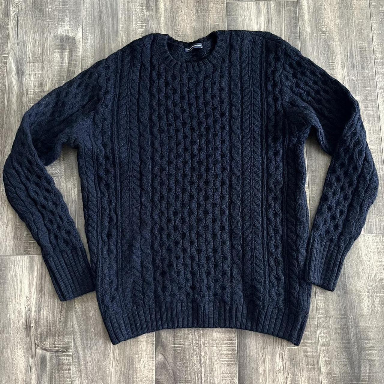 Brandy Melville Women's Blue and Navy Sweatshirt | Depop