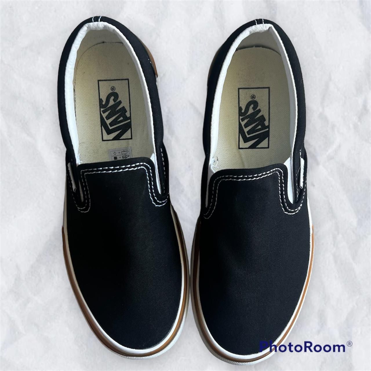 Vans Platform Black Slip-Ons Shoes • Used one... - Depop