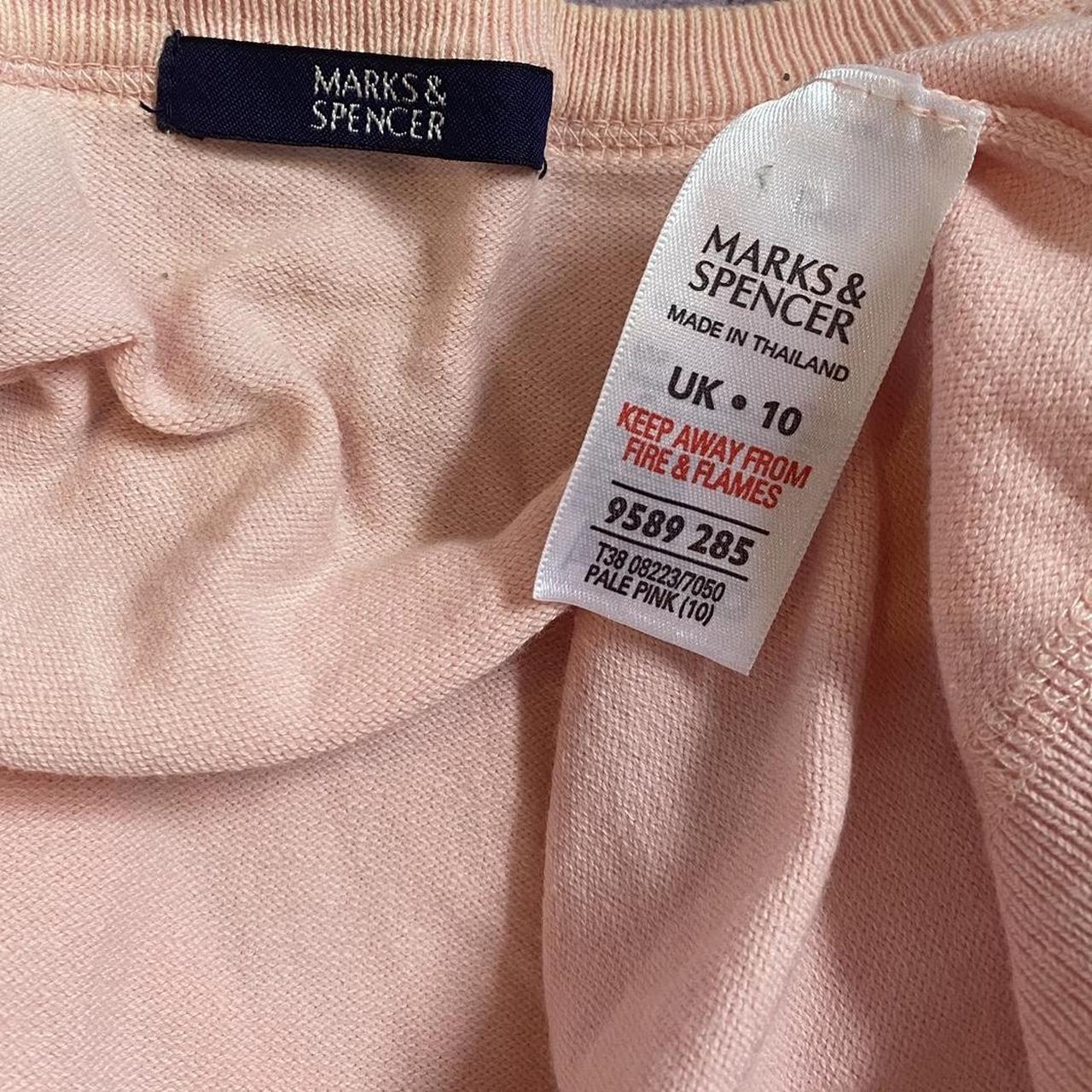 Pink knitted cardigan • Peachy pink • Slim fit •... Depop