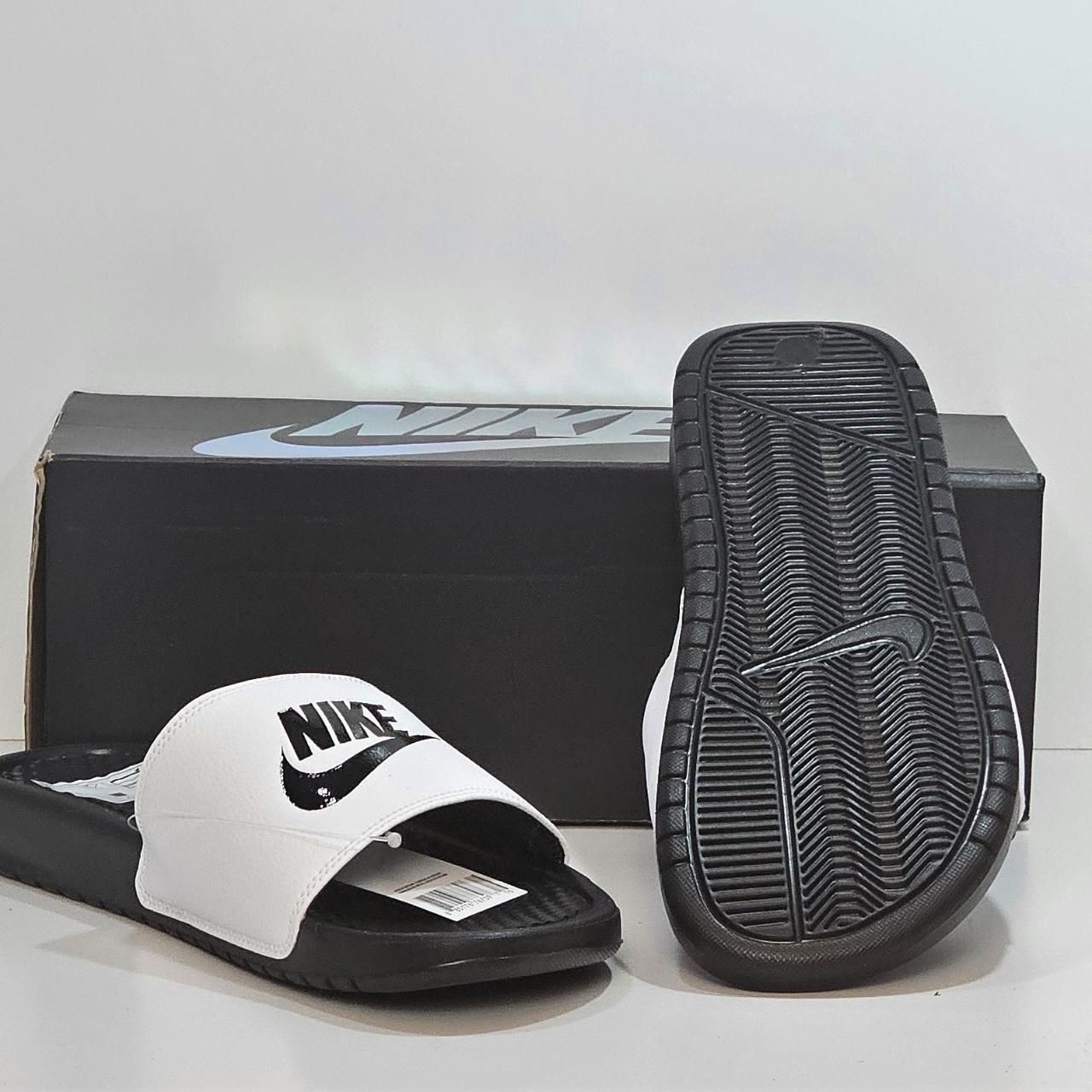 Urban Outfitters White Sandals Nike Benassi JDI Slides