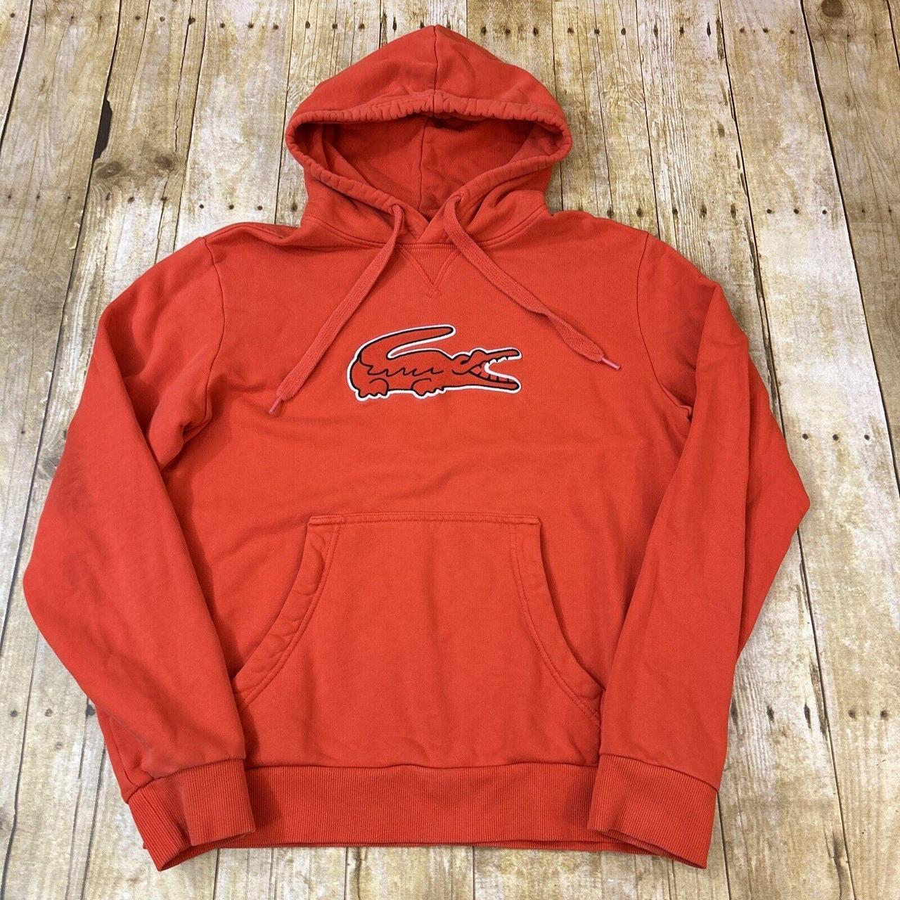 Orange lacoste hoodie best sale