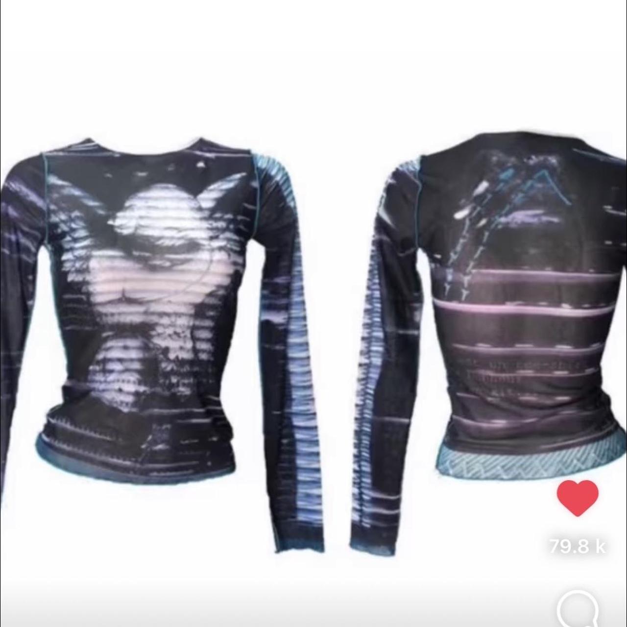 Super rare cop copine mesh angel statue top Tiny | Depop