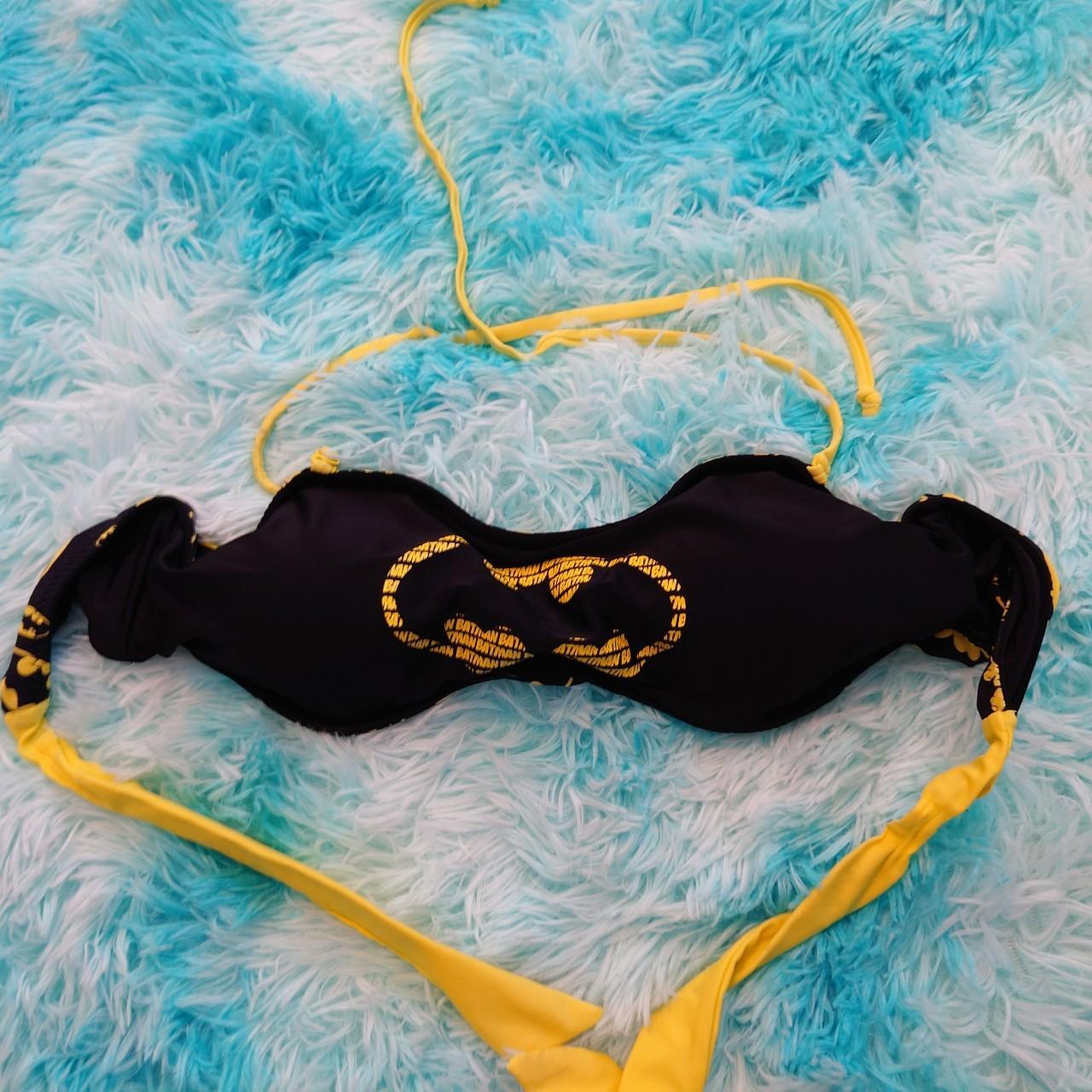 Juniors size L large reversible Batman bikini top... - Depop