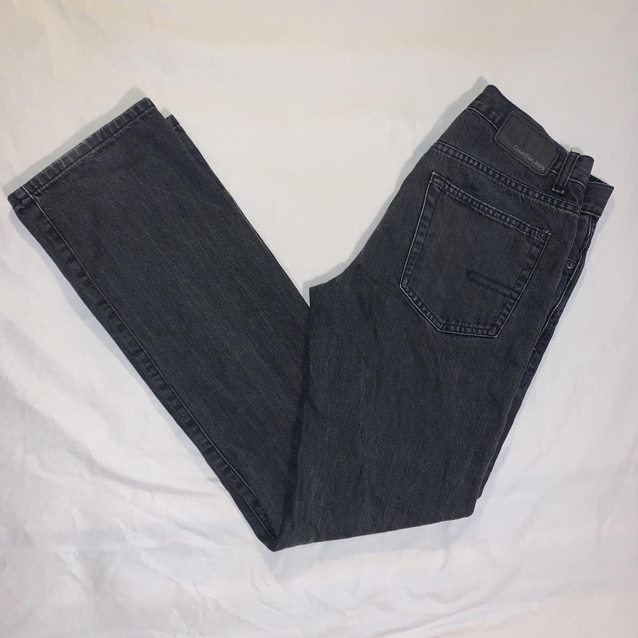 Calvin Klein Jeans faded black straight... - Depop