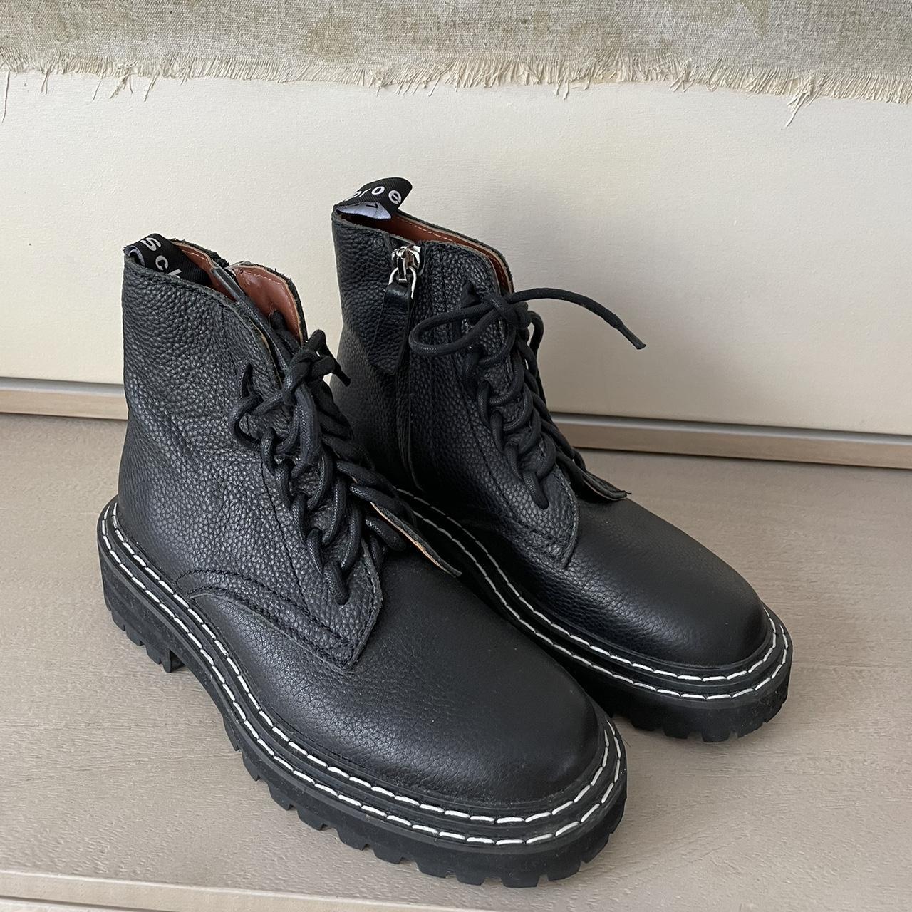 Proenza Schouler Combat boots in size 35 Worn Depop