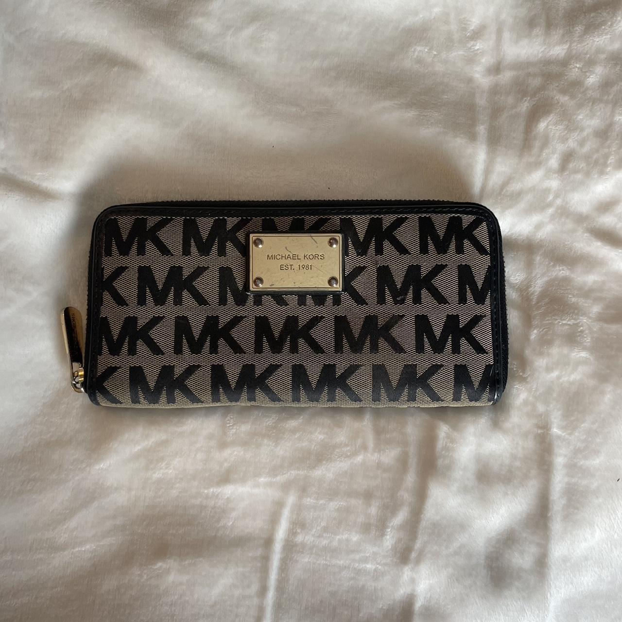 Michael Kors Women's Black and Brown Wallet-purses | Depop