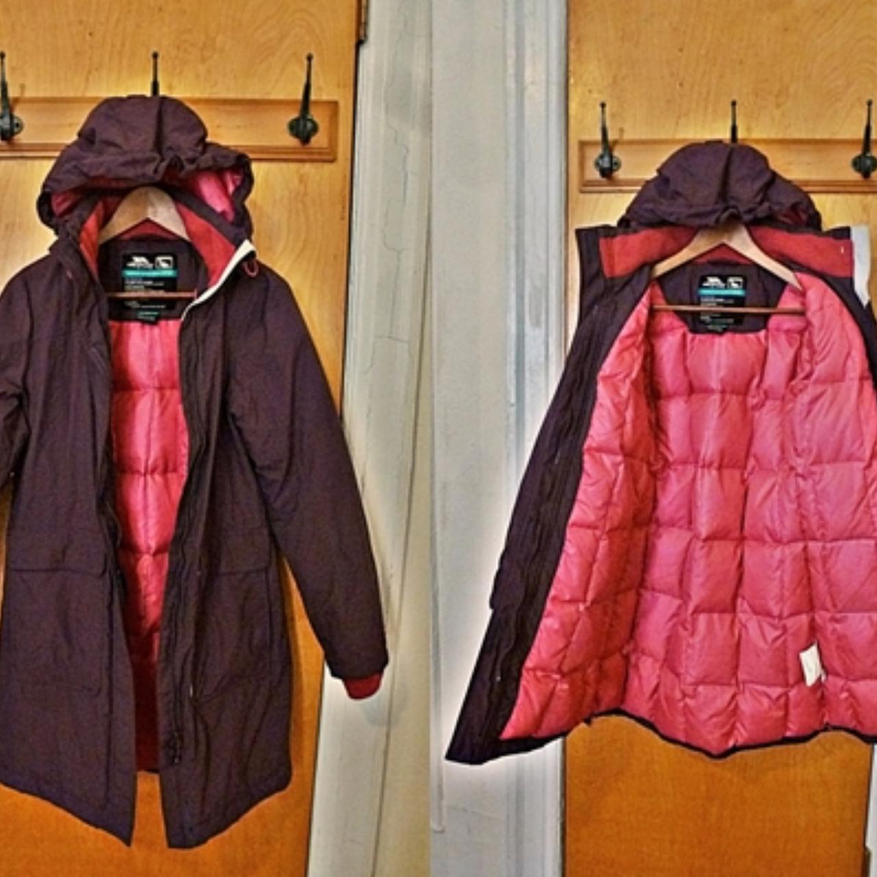 Trespass Women's Purple and Pink Coat (2)