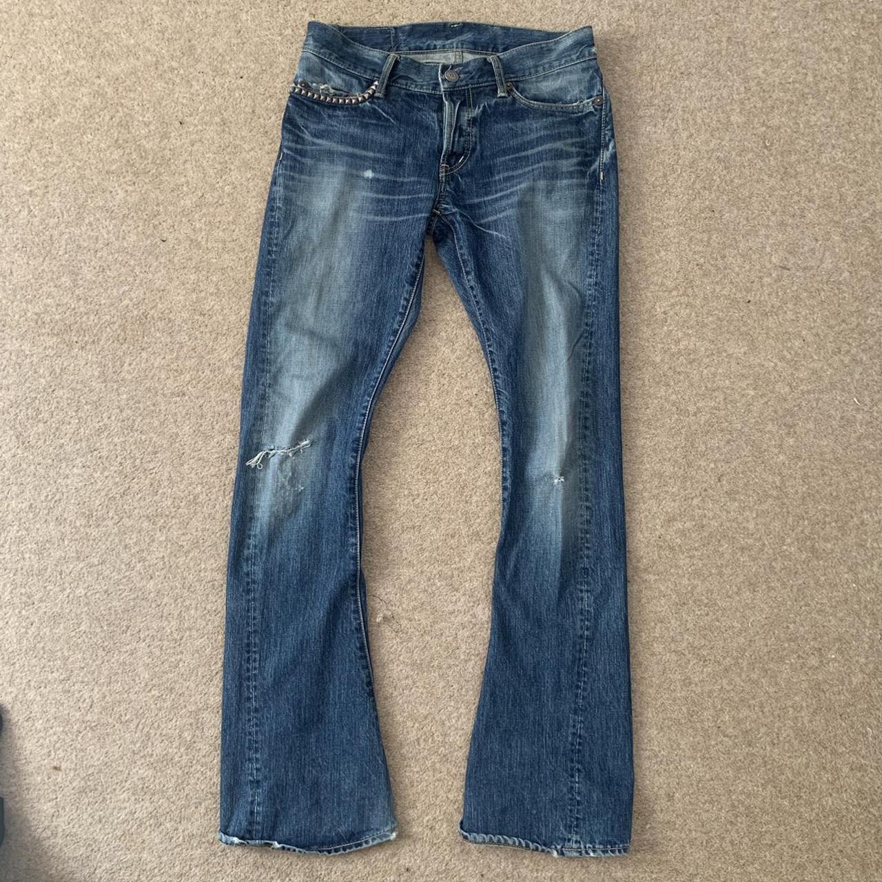 Hysteric Glamour Men's Blue Jeans | Depop