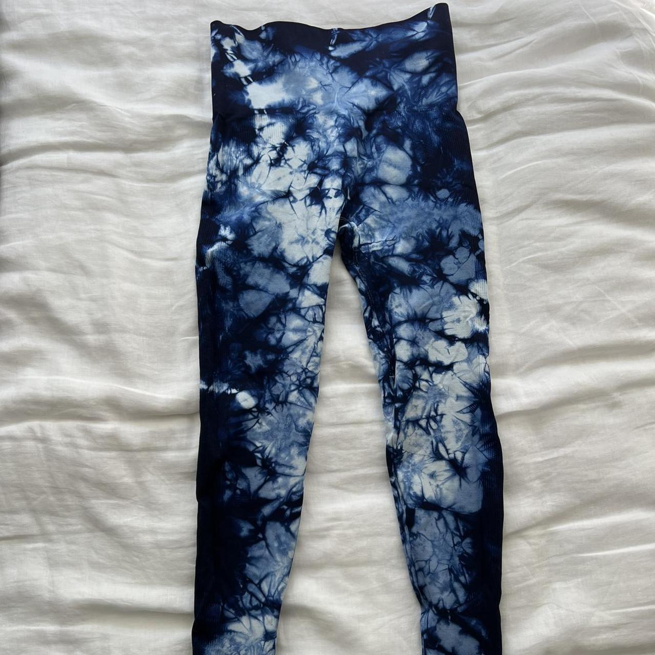 Royal Blue Ombre Leggings Women, Gradient Tie Dye Printed Yoga Pants Cute  Workout Gym Designer Tights Gift - Etsy
