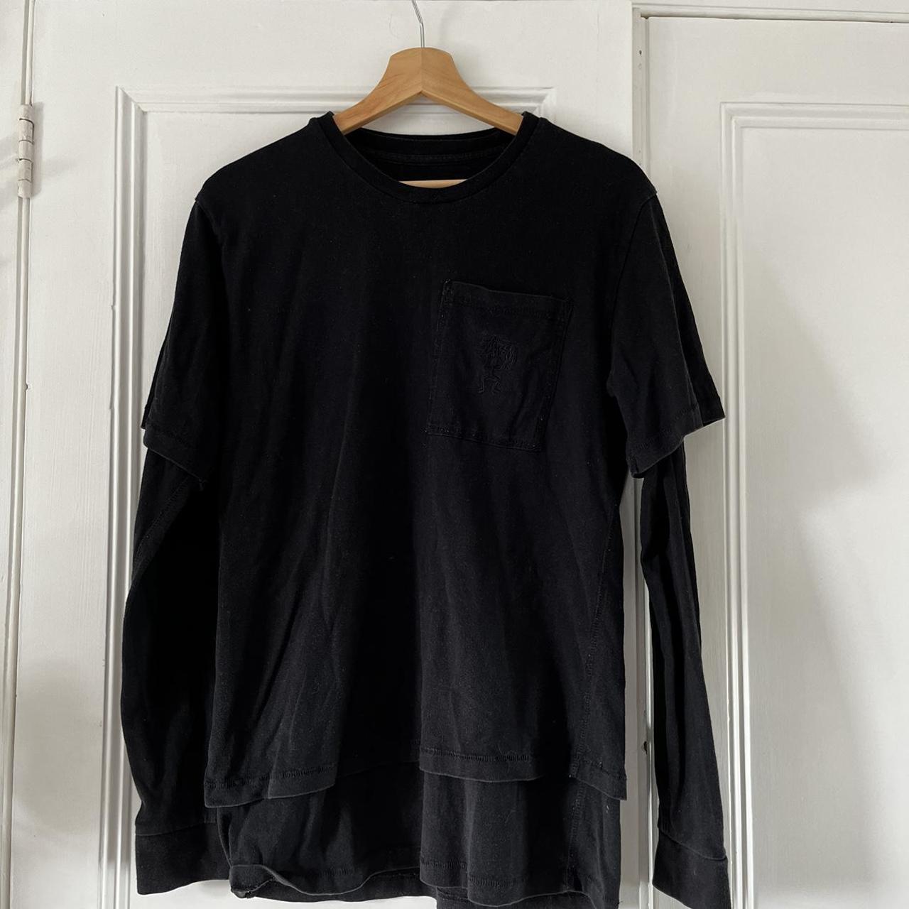 Stüssy Men's Black T-shirt | Depop