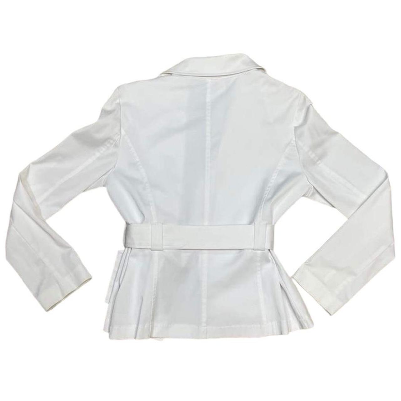 NWOT Elena Solano White Classic Edgy Blazer Short... | Depop