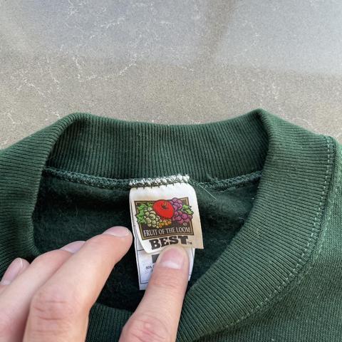 Embroidered Packers Gray Sweatshirt 1990s NFL Green - Depop