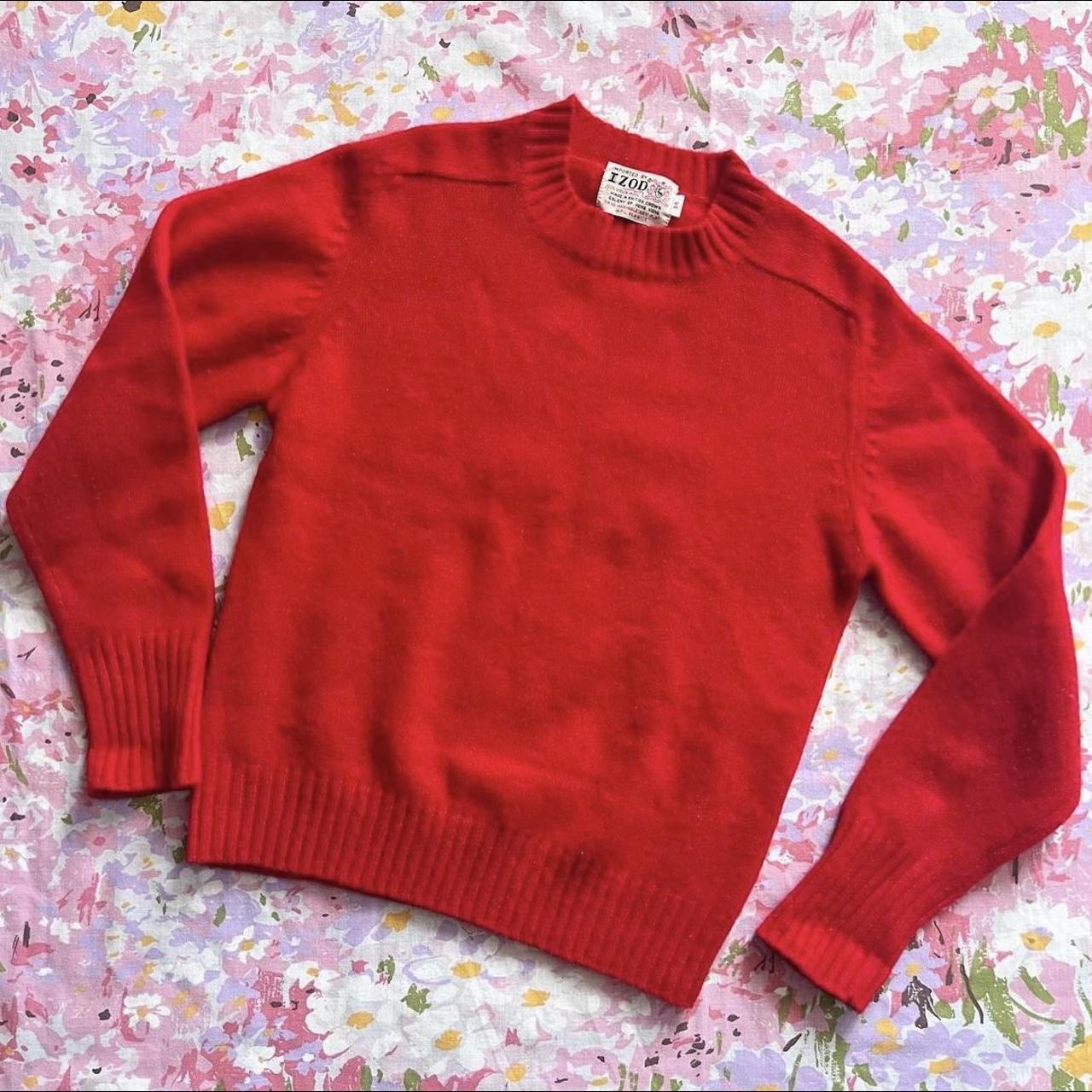 FOR SALE! Bright red 1960’s wool sweater from... - Depop